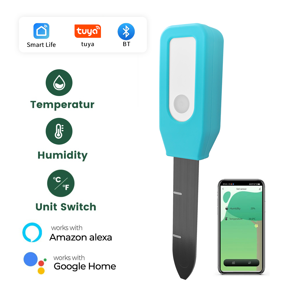 Smart Soil Sensor - Tuya Soil Tester Humidity & Temperature