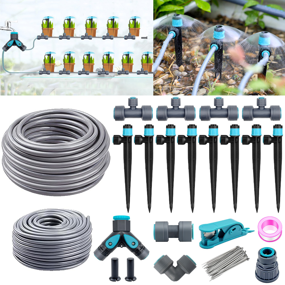 Smart Garden Hose - 9/12mm PE Hose 360° Adjustable Sprinkler
