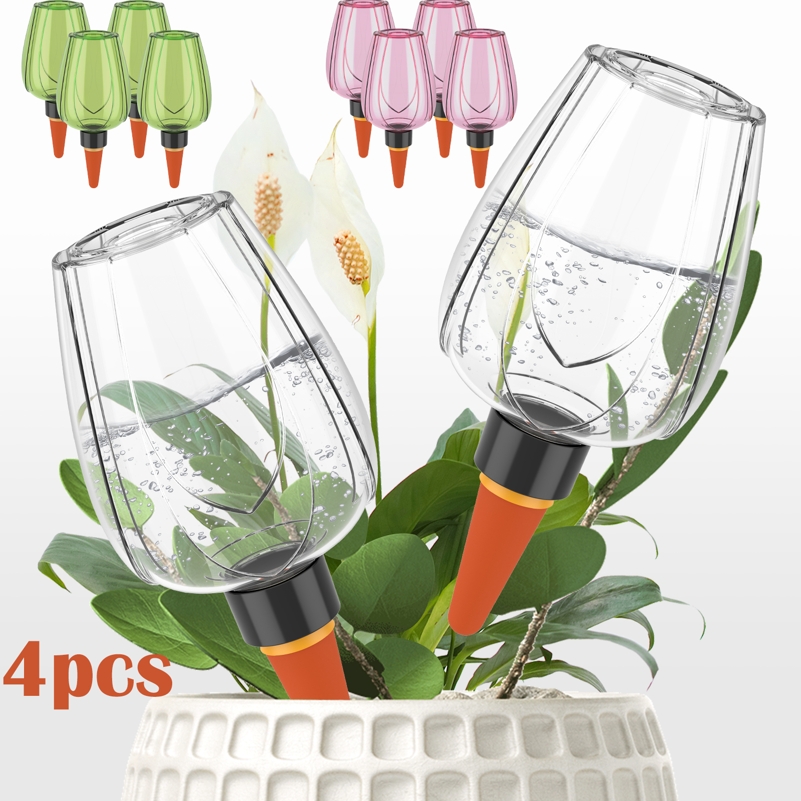 Plant Watering Globe - 4Pcs Plant Watering Balls 350ML Self