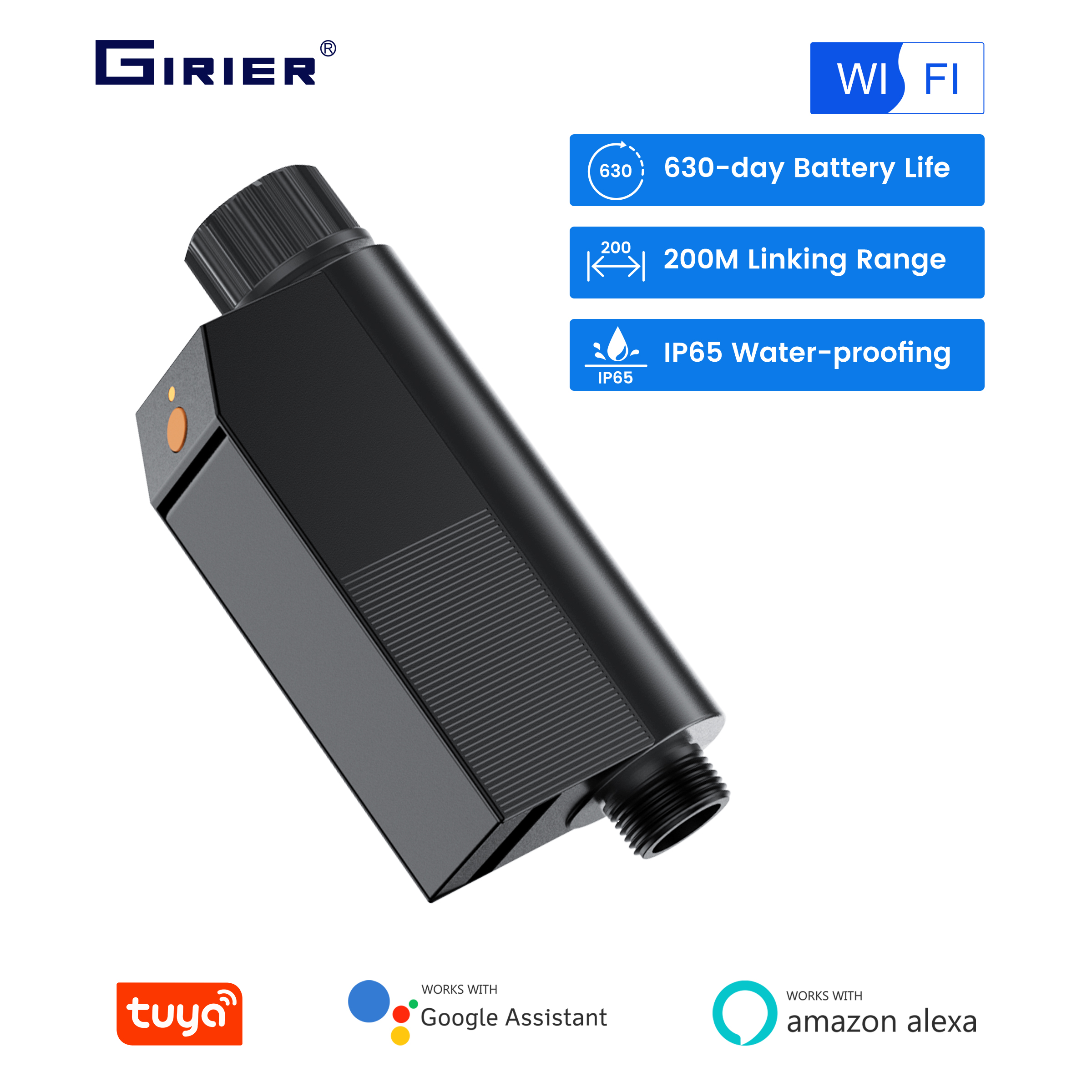 Smart Garden Watering System - GIRIER Tuya Smart Water Timer WiFi