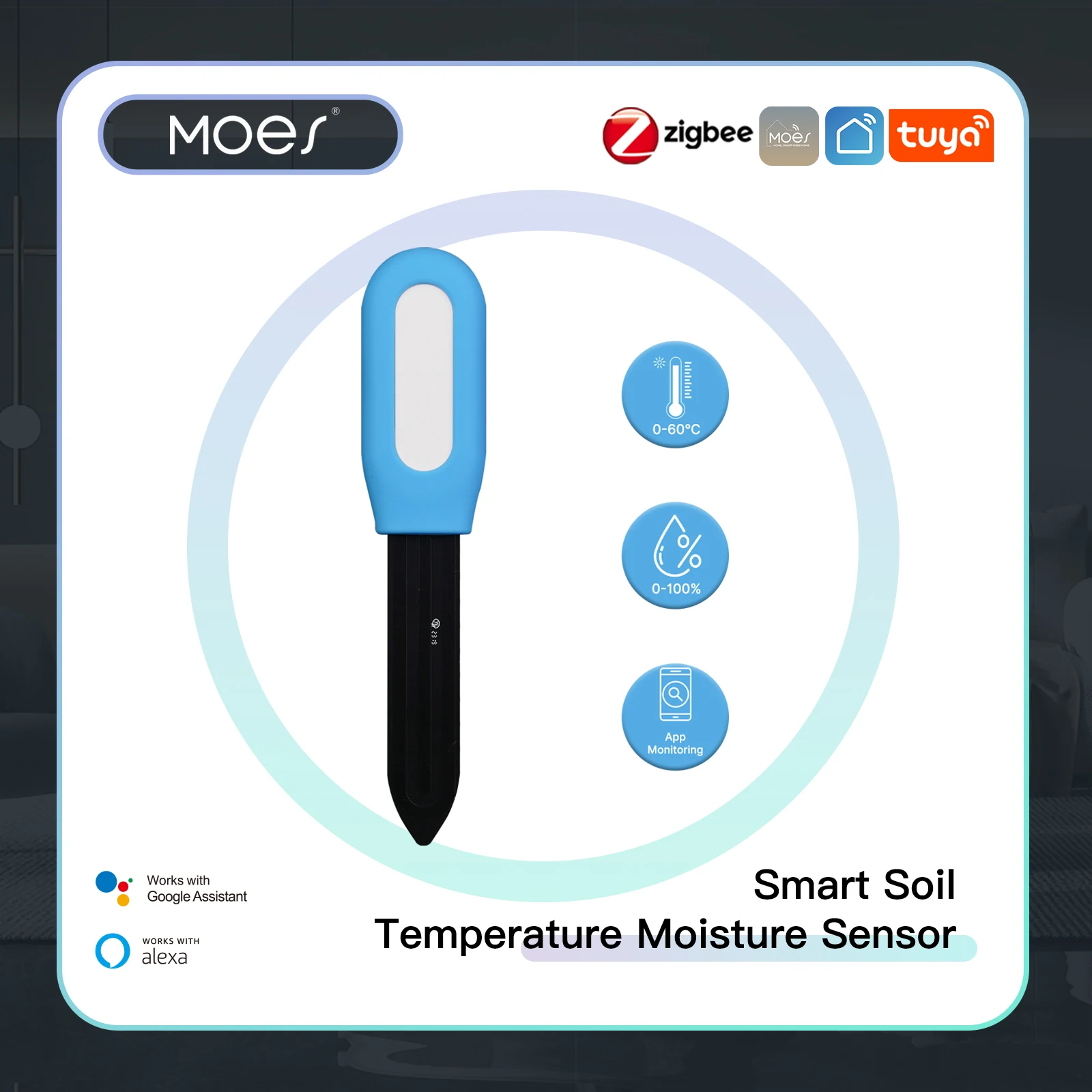 Smart Soil Sensor - MOES Smart ZigBee Soil Temperature Meter