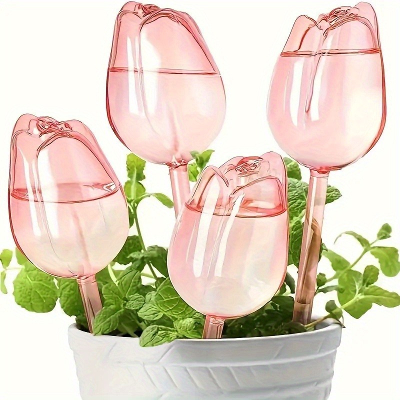 Plant Watering Globe - 1/8pcs Premium Pink Self Watering Plant