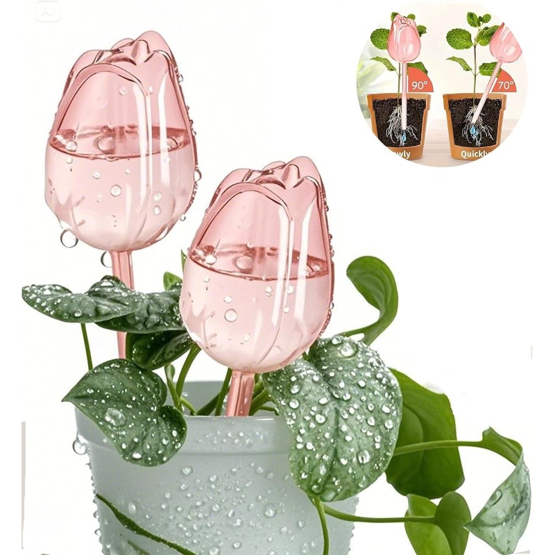 Pink Tulip Plant Watering Ball - Plant Watering Globe recensione e prezzo