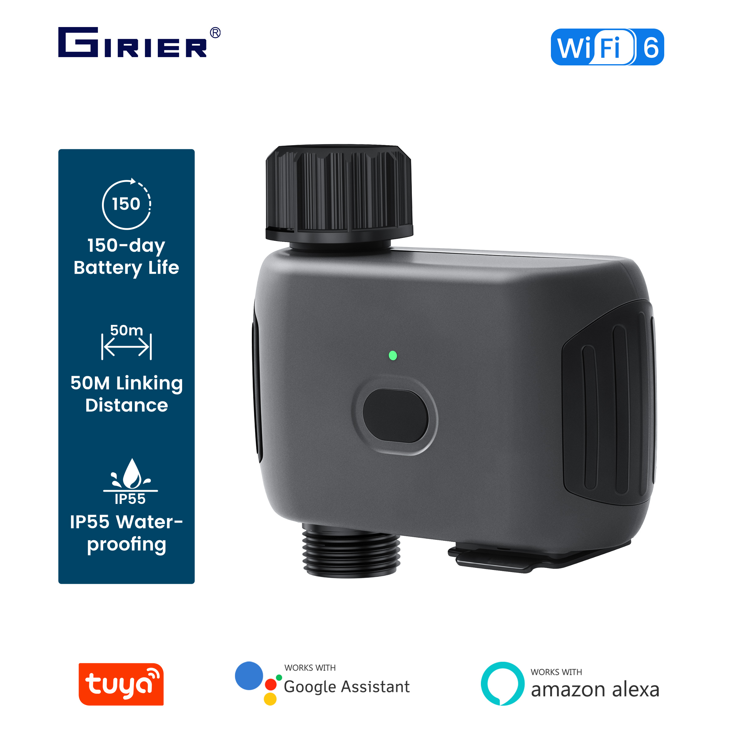 GIRIER Tuya Smart Water Timer  - Smart Garden Hose recensione e prezzo