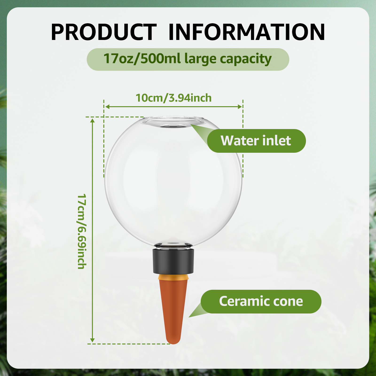 2/4Pcs 500ML Automatic Drip Ir - Plant Watering Globe recensione e prezzo