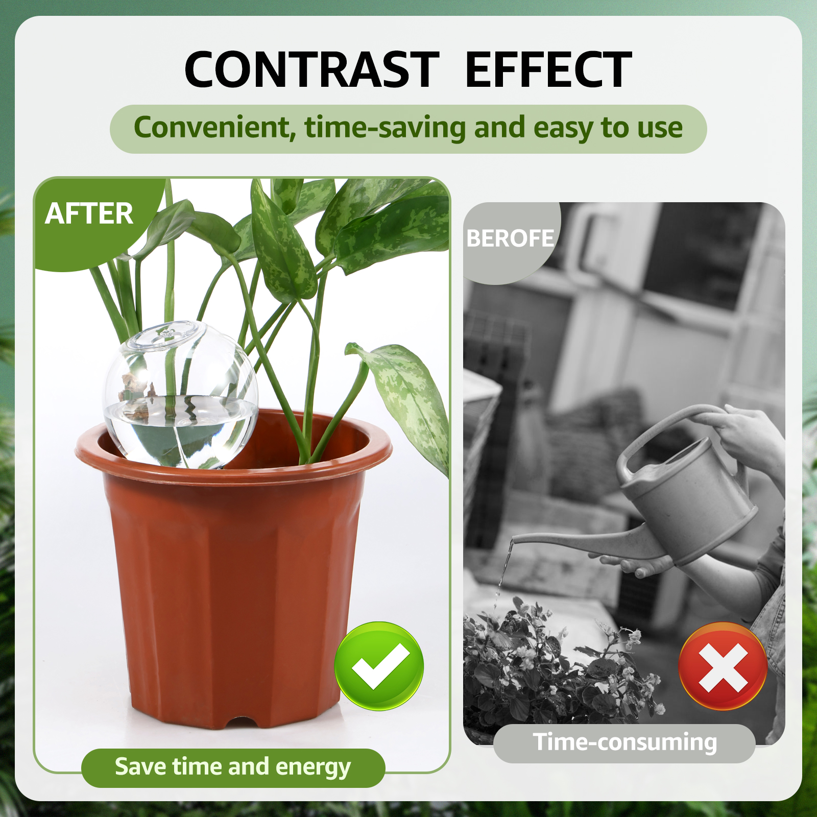 2/4Pcs 500ML Automatic Drip Ir - Plant Watering Globe recensione e prezzo