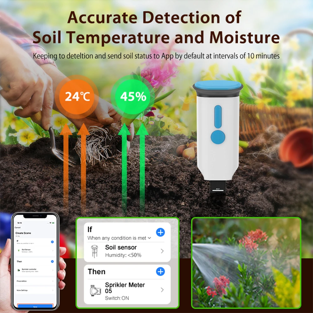 Haozee Tuya Smart WiFi Soil Mo - Smart Soil Sensor recensione e prezzo