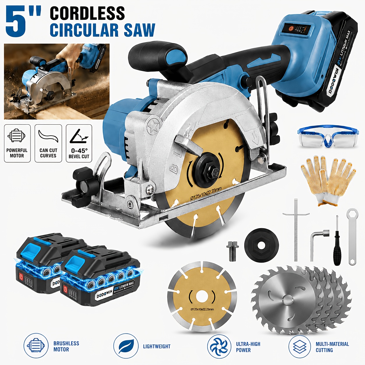 Brushless Circular Saw Kit - 2 - Smart Garden Usa recensione e prezzo