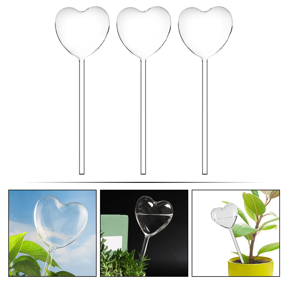 3Pcs Transparent Glass Waterin - Plant Watering Globe recensione e prezzo