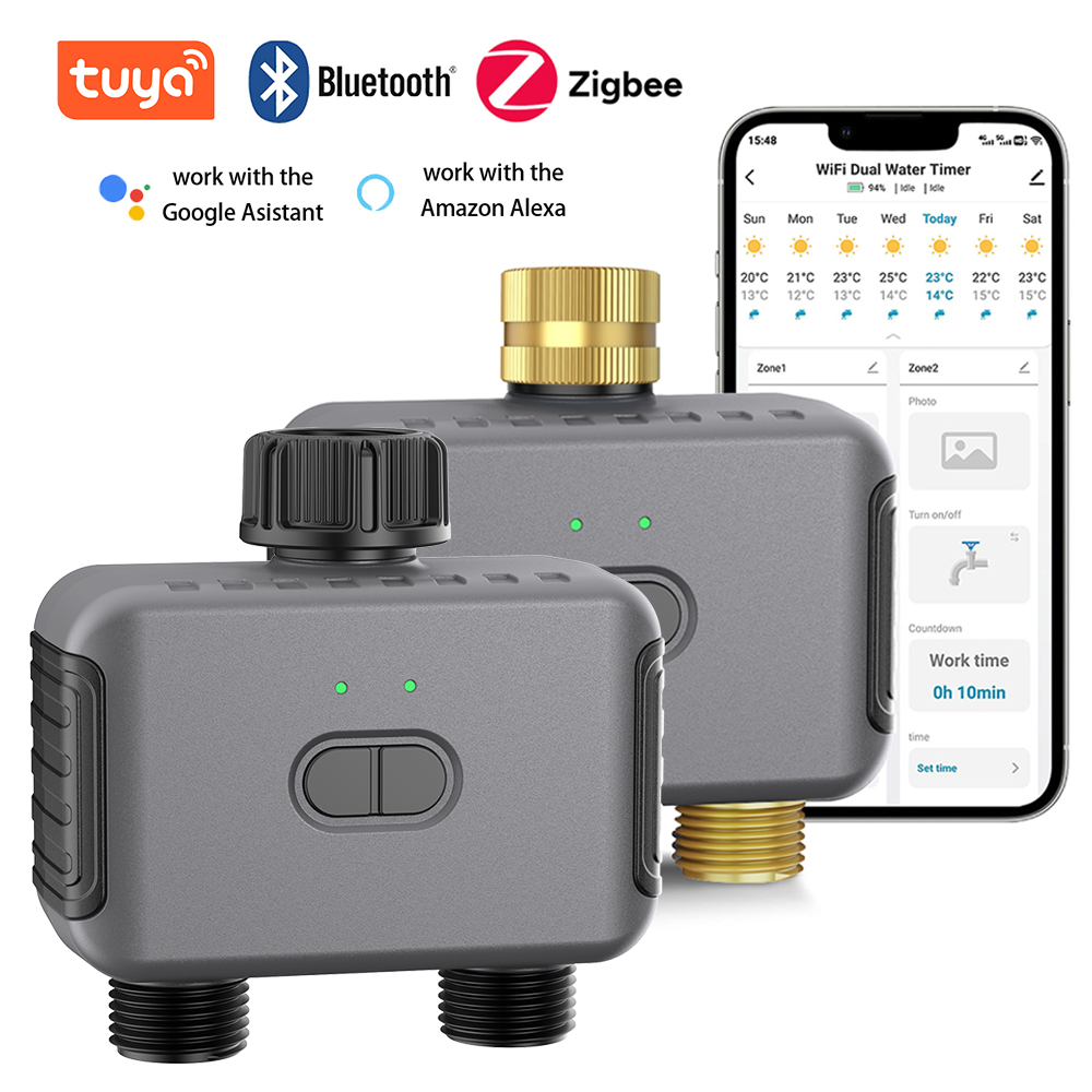 Tuya Smart Dual Water Timer Bl - Smart Garden Usa recensione e prezzo