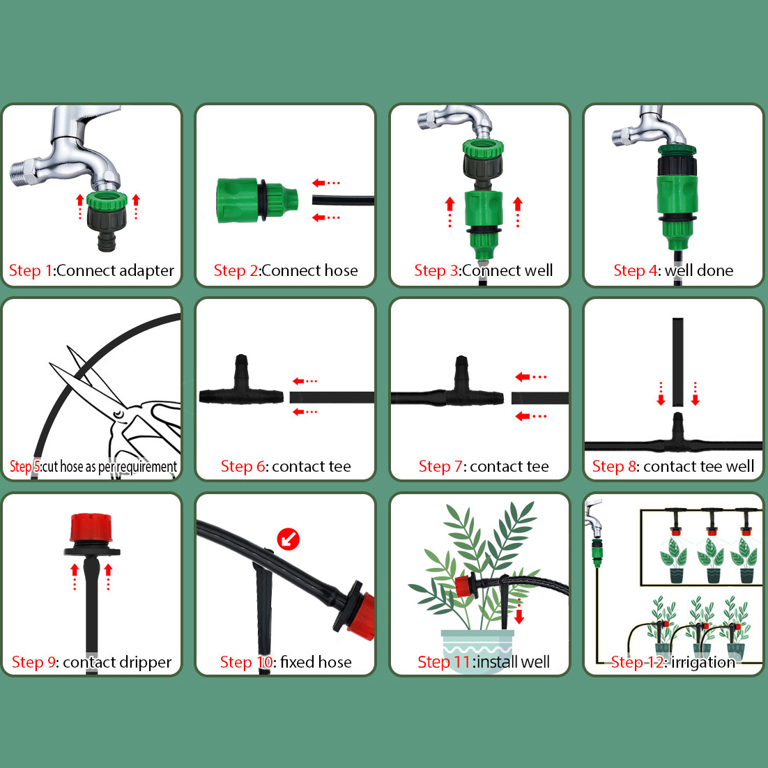 Greenhouse 15M-30M DIY Drip Ir - Smart Garden Hose recensione e prezzo