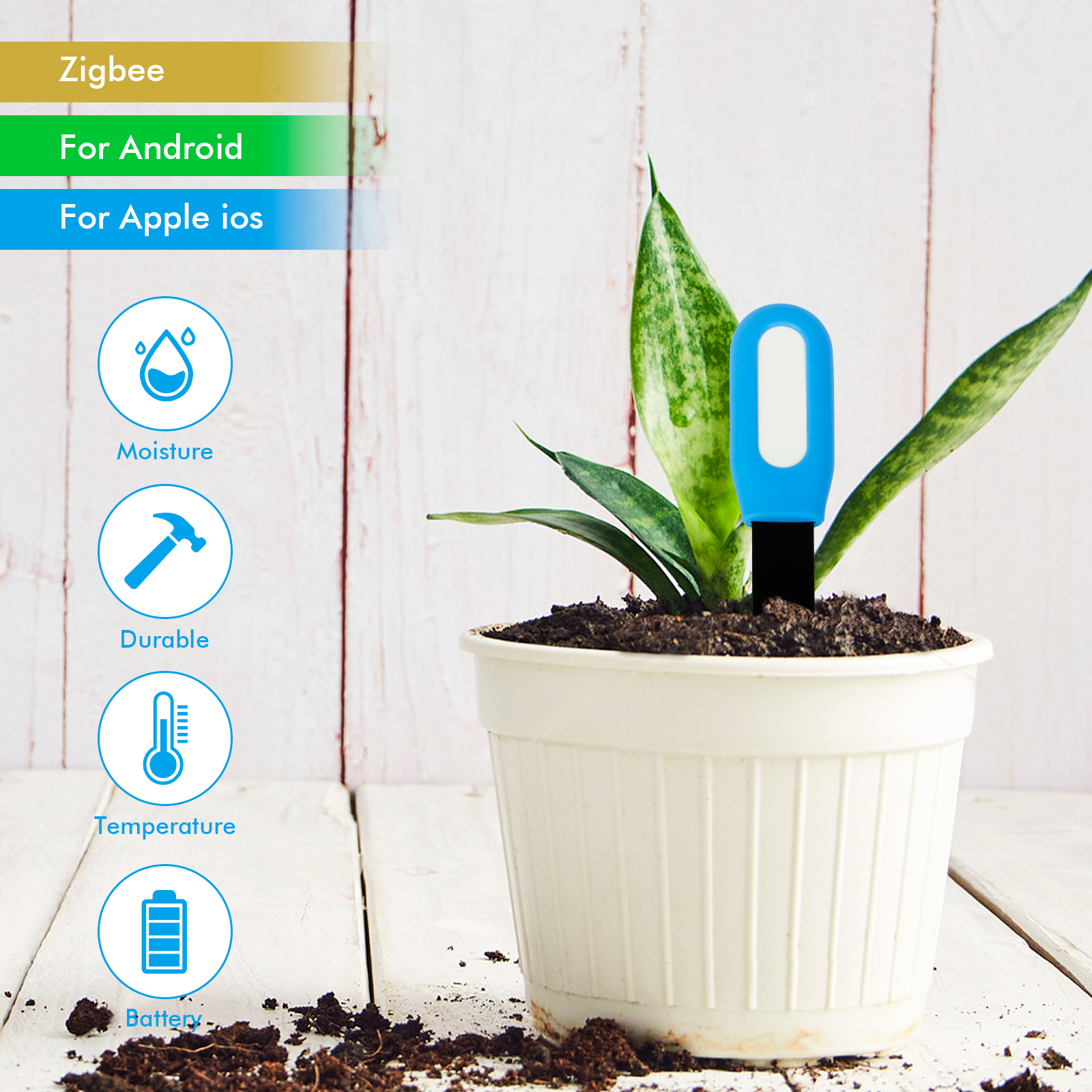 Zigbee Plant Acidity Humidity  - Smart Soil Sensor recensione e prezzo