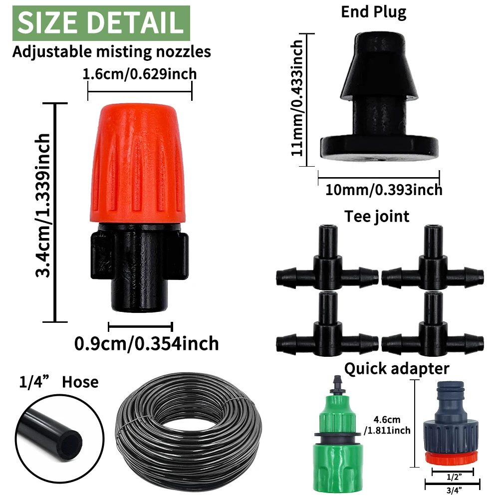 Fog Nozzles Irrigation Kit 5M- - Smart Garden Hose recensione e prezzo