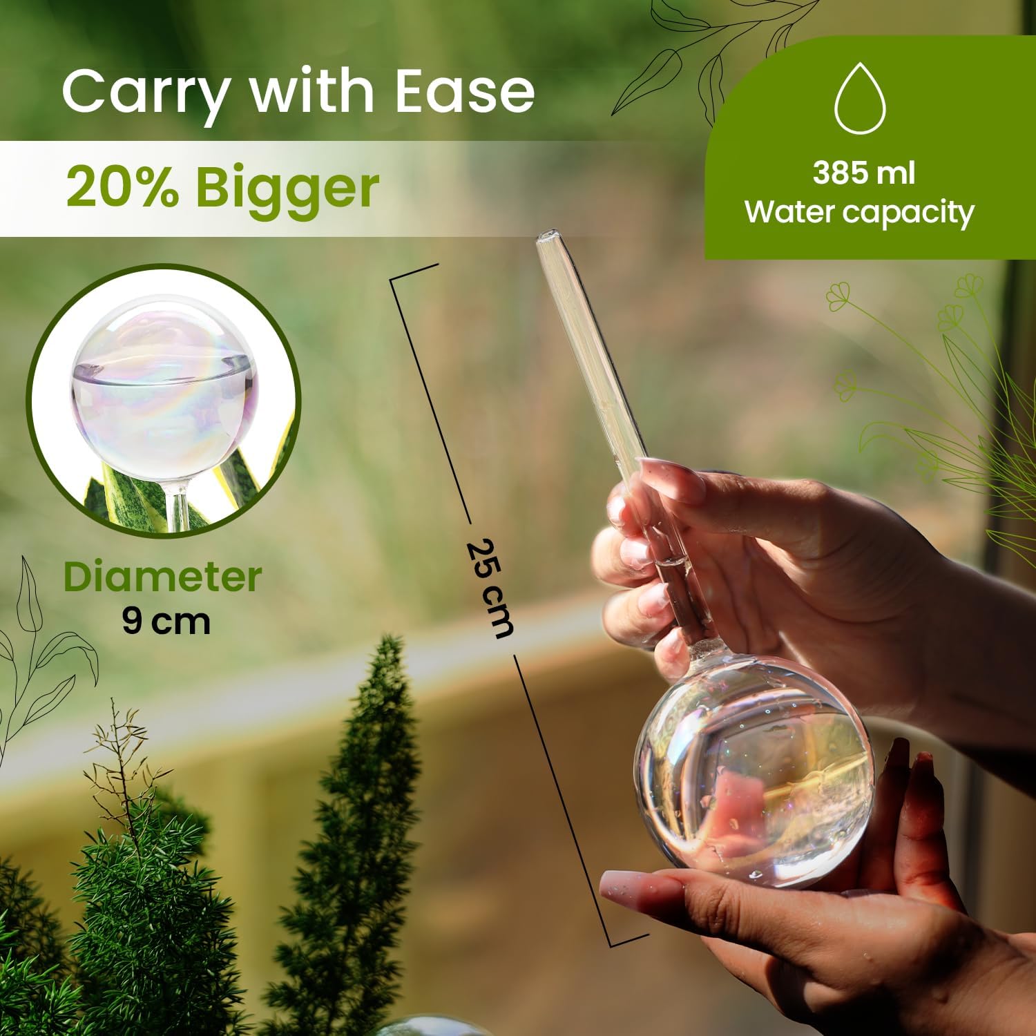 Rainbow Self Watering Globes f - Plant Watering Globe recensione e prezzo