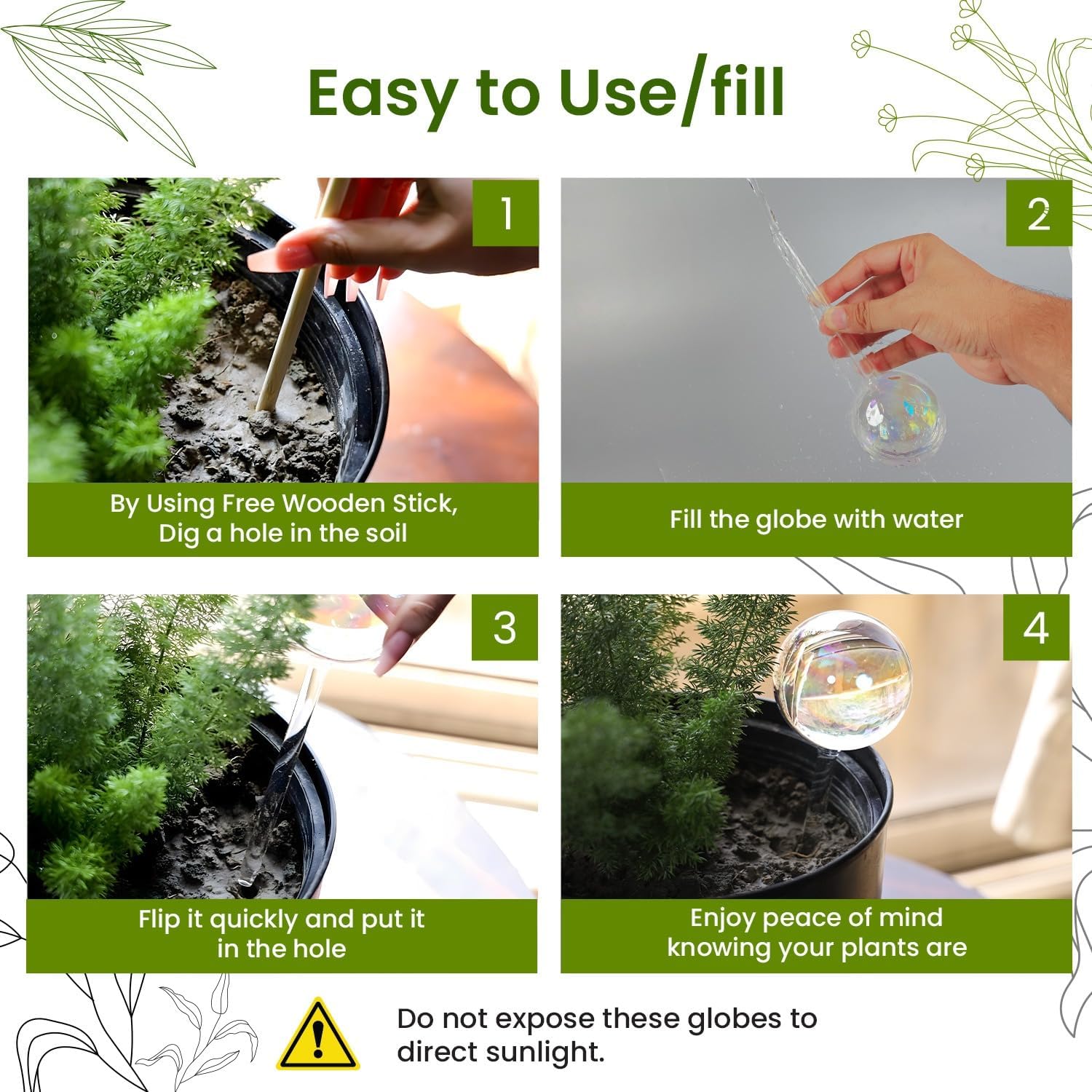 Rainbow Self Watering Globes f - Plant Watering Globe recensione e prezzo