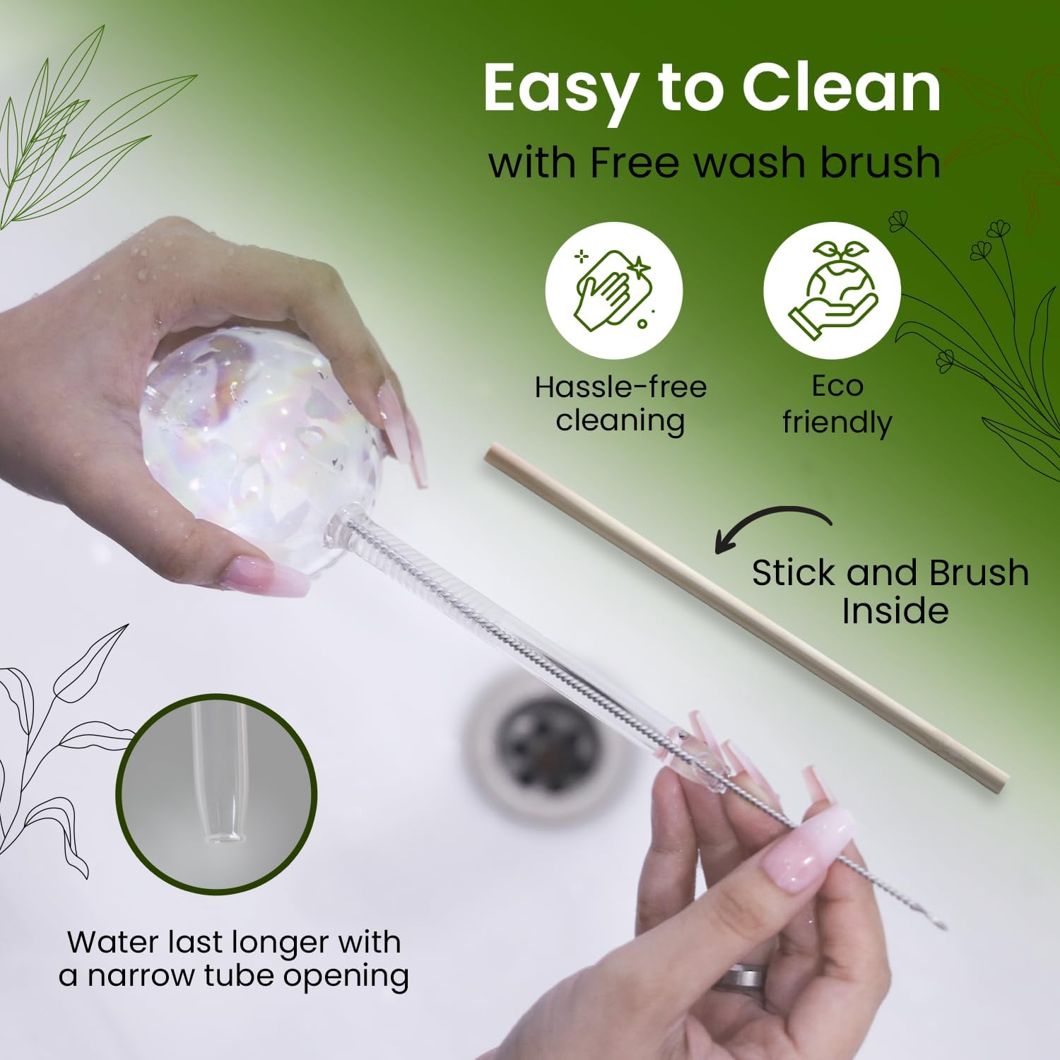 Rainbow Self Watering Globes f - Plant Watering Globe recensione e prezzo