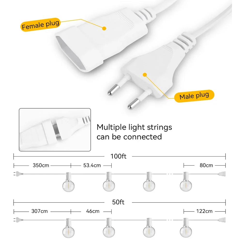 30M 15M Fairy String Light G40 - Smart Garden Furniture recensione e prezzo