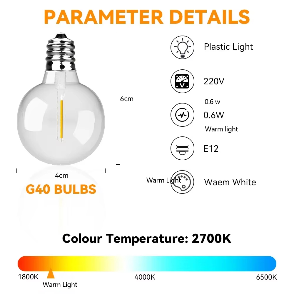 30M 15M Fairy String Light G40 - Smart Garden Furniture recensione e prezzo
