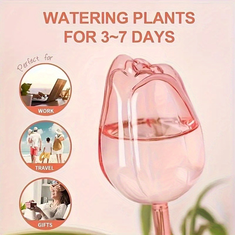 1/8pcs Premium Pink Self Water - Plant Watering Globe recensione e prezzo