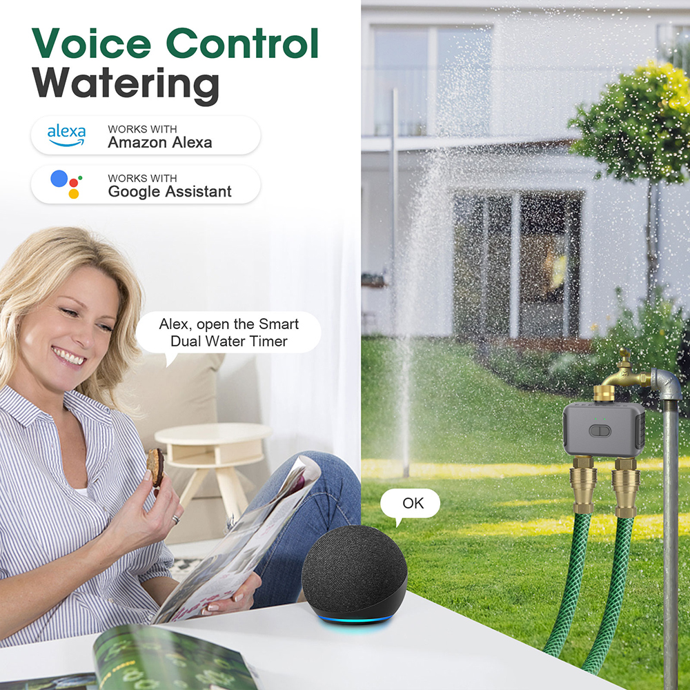 Tuya 2 Zone Watering Timer Gar - Smart Garden Watering System recensione e prezzo