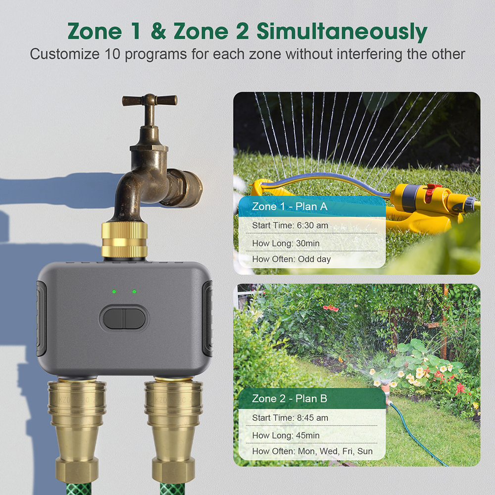 Tuya 2 Zone Watering Timer Gar - Smart Garden Watering System recensione e prezzo